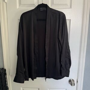 ASOS satin wrap shirt - size M